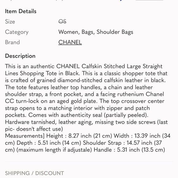 CHANEL Italy Leather Executive Tote Bag - Picture 16 of 16